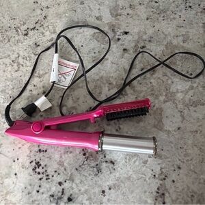 InStyler PINK Rotating 1.25" Hair Straightener Curler Hot Iron